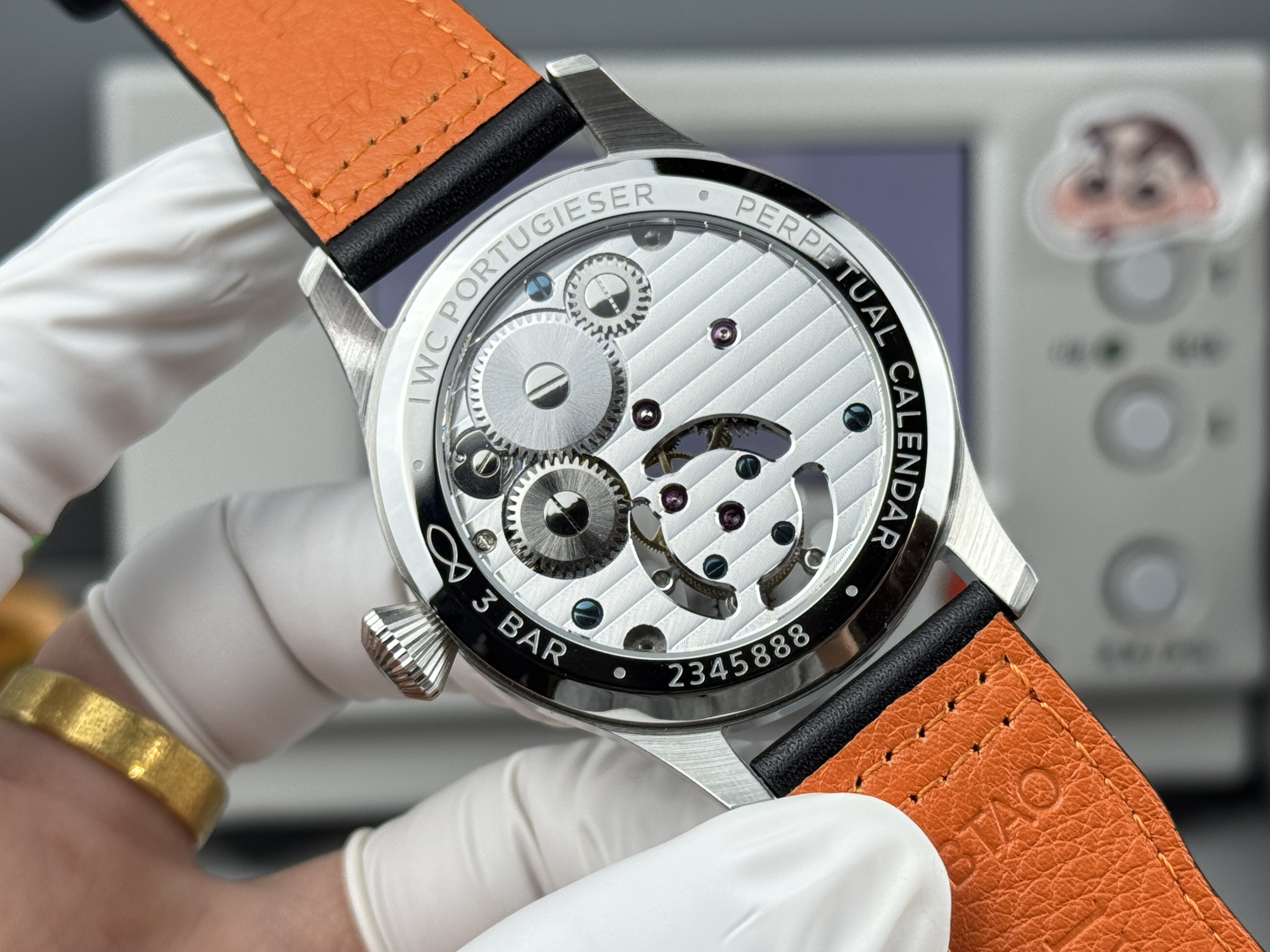 Super clone IWC Big Pilot’s Watch 43 Tourbillon "Le Petit Prince" Ref. IW329501 Platinum - Image 8