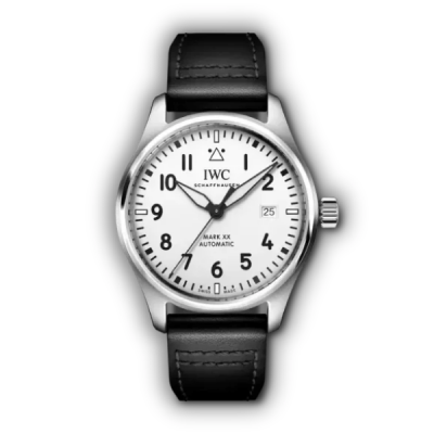 Replica IWC Mark XX IW328207, silver-plated dial with black Arabic numerals