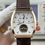 Super Clone Vacheron Constantin Malte 30080 Tourbillon Regulator White Dial Rose Gold - Best Swiss Replica