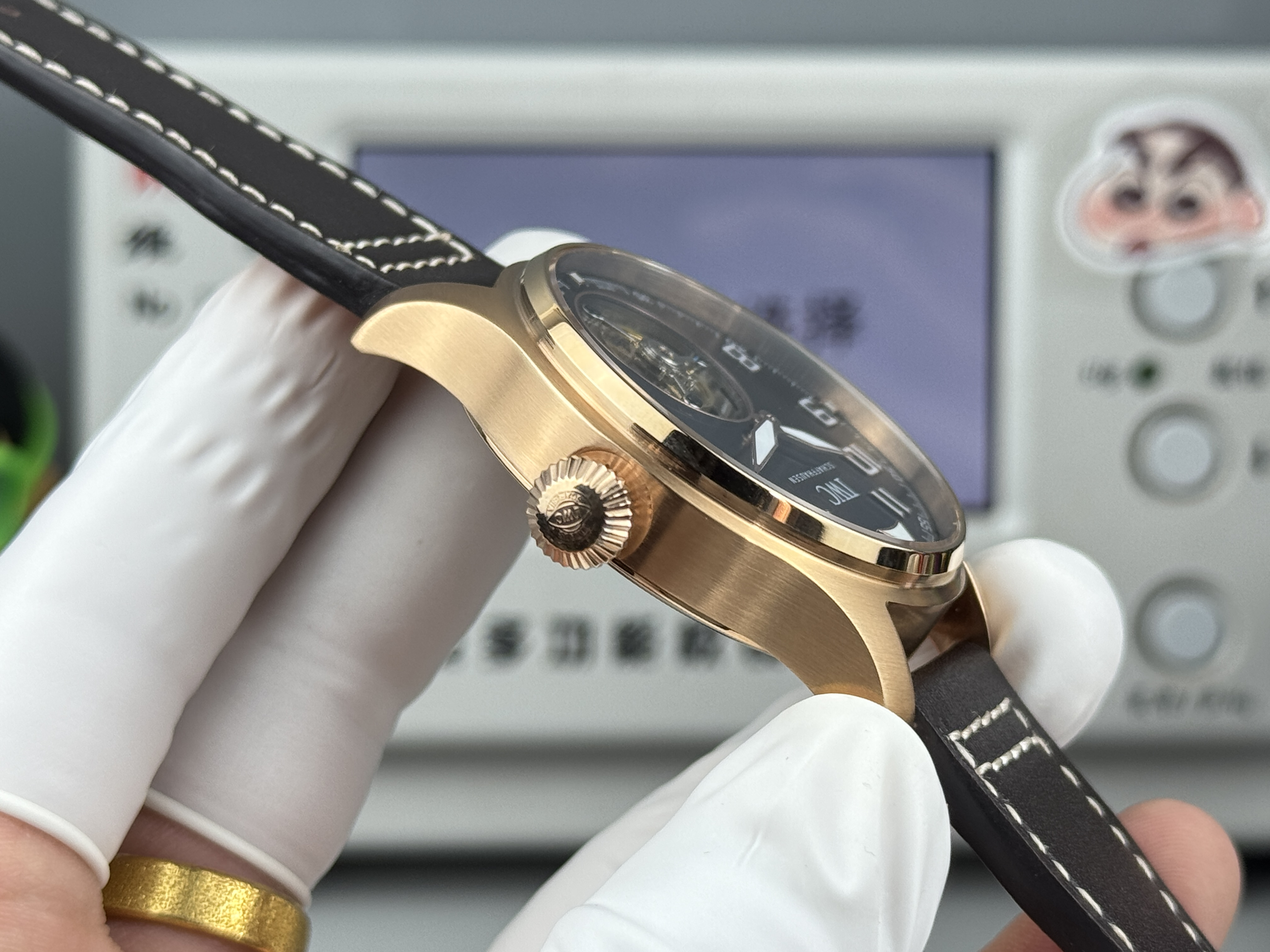 Superclone IWC Big Pilot's Watch Tourbillon Le Petit Prince 43mm Ref.IW329502 Armor Gold - Image 6