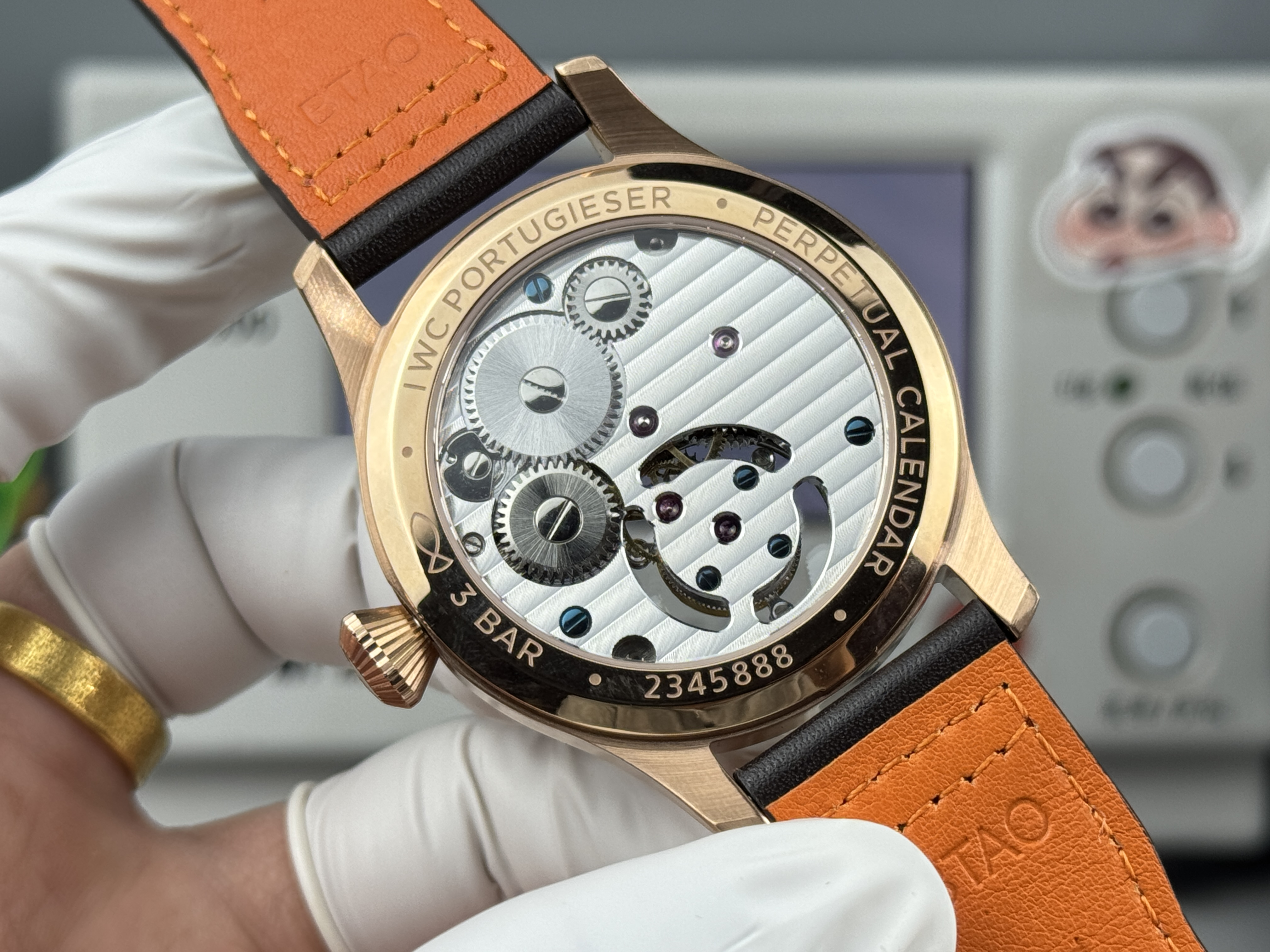 Superclone IWC Big Pilot's Watch Tourbillon Le Petit Prince 43mm Ref.IW329502 Armor Gold - Image 8