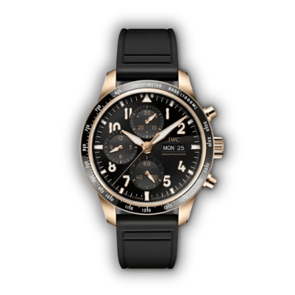 Swiss Clone IWC Pilot's Chronograph IW388309 Black Dial 41mm - ZF Factory Watch
