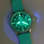 Green confined to the numerals and indices on this AMG Mark XX clone dial