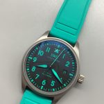 No tachymeter and no chronograph on the plain AMG Mark XX replica dial
