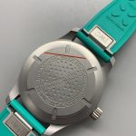 Green-on-black AMG dial of this Mark XX clone behind coated sapphire
