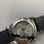 Polished 316L steel at 41mm, the Portugieser chronograph working size