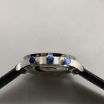 White registers read clearly through a coated and domed sapphire crystal