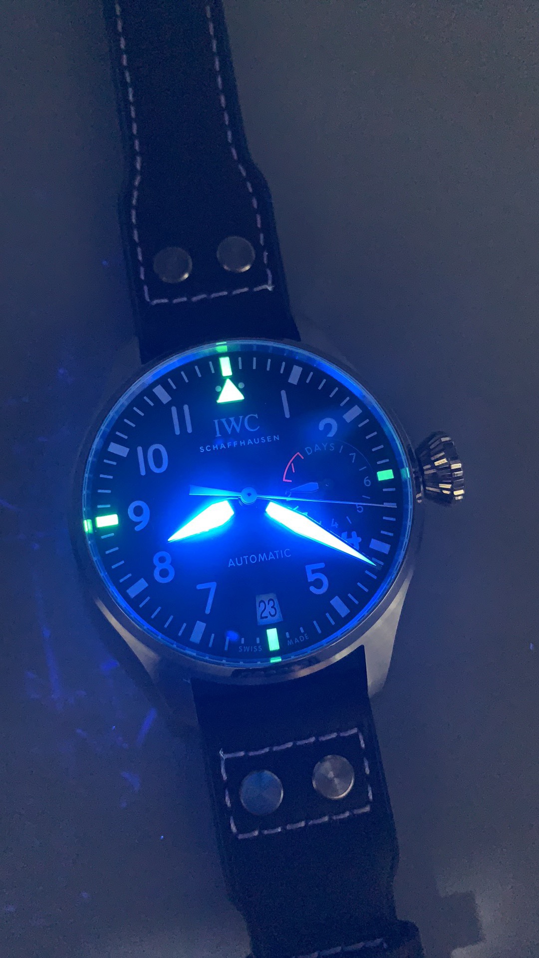 Super clone IWC Big Pilot's Watch Ref. IW501015 Green Dial - Image 10