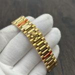 Super Clone Day-Date 36 mm Mother of Pearl Yellow Gold 128348RBR - Thumbnail Image 6