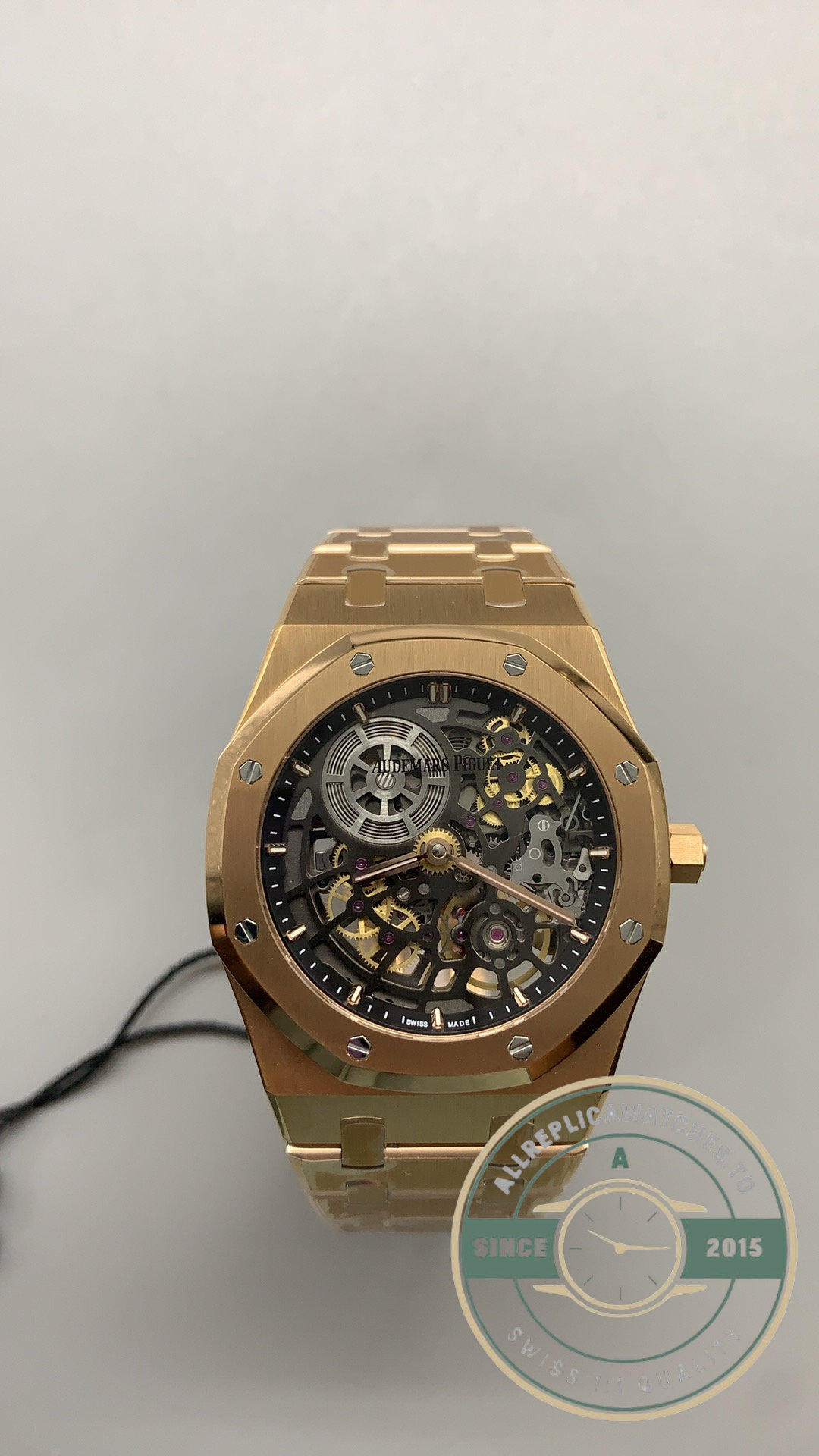 1 to 1 Audemars Piguet Royal Oak Jumbo Extra-Thin Openworked 39mm Rose Gold 50th Anniversary Ref.16204OR.OO.1240OR.01 - Image 2