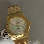 1 to 1 Audemars Piguet Royal Oak Selfwinding 37mm Yellow Gold White Dial Ref.15450BA.OO.1256BA.01 - Thumbnail Image 10