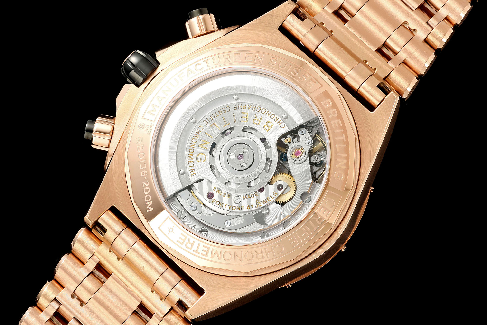 1 to 1 Breitling Super Chronomat B01 44mm Ref.RB01362A1C1R1 Red Gold - Image 5