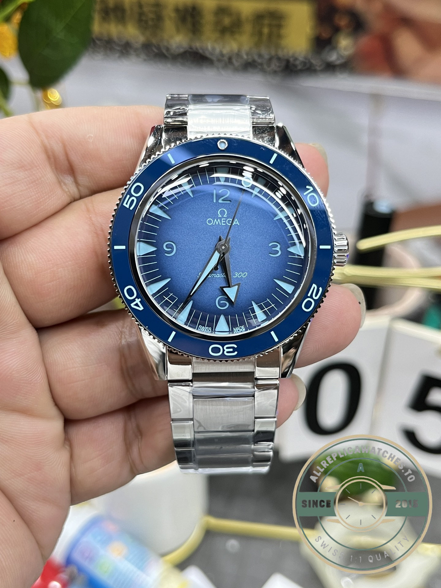 41mm case proportions of the clone Omega Seamaster 300, sized for the heritage diver silhouette