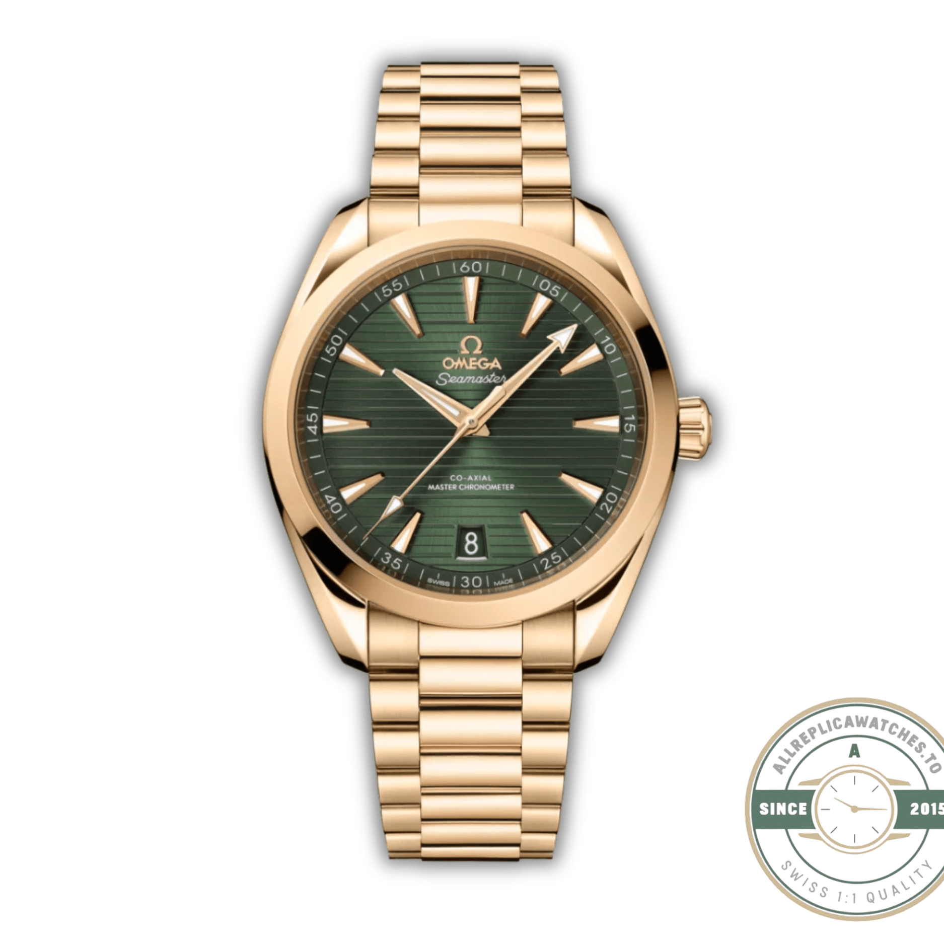 Omega Seamaster Aqua Terra 150M superclone in 18K gold, Ref.220.50.41.21.10.001