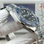 VS8900 clone calibre inside the blue-bezel Omega Planet Ocean 600M at 42mm