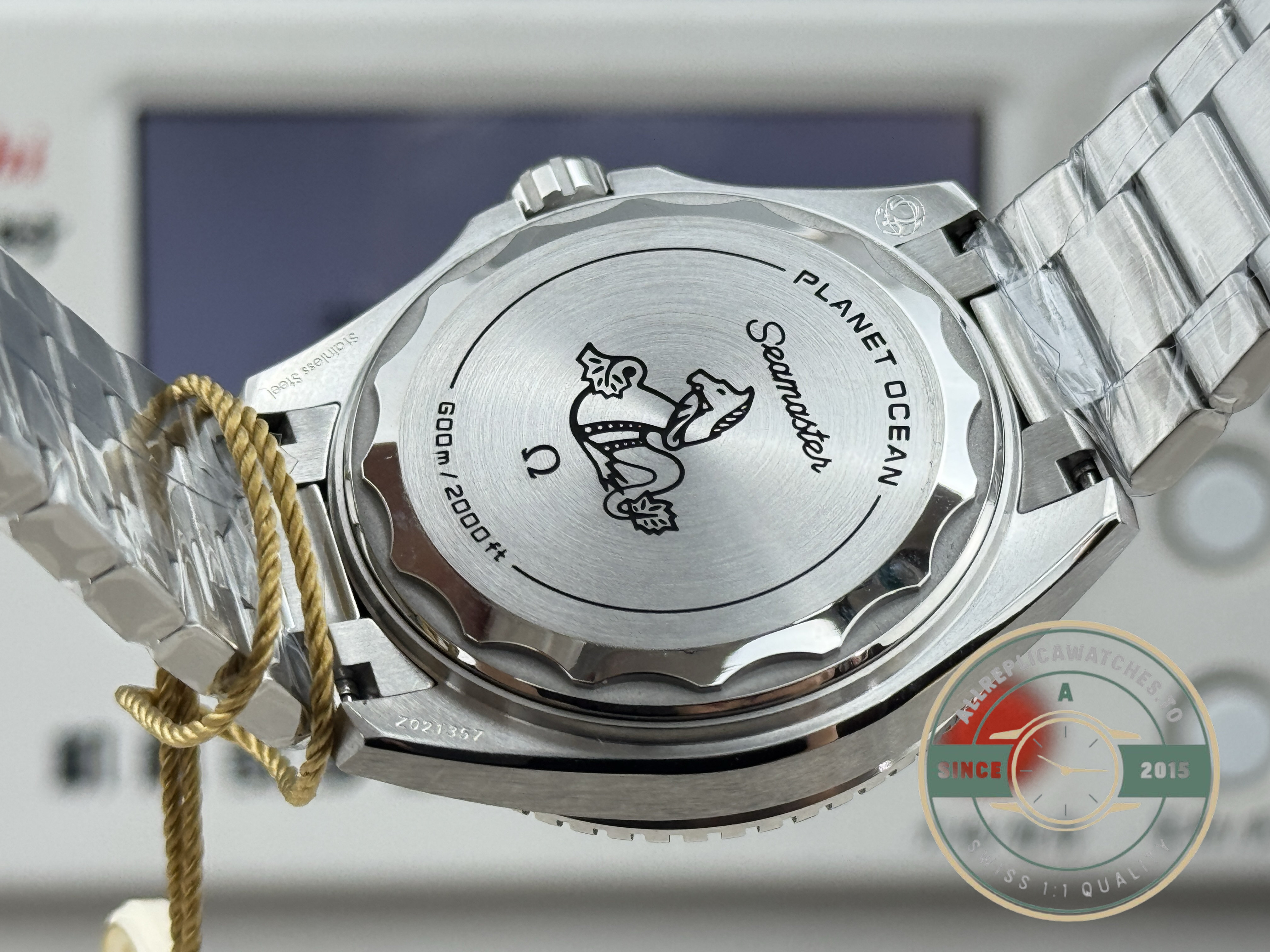 VSF-built blue bezel Planet Ocean 600M, Omega superclone on the VS8900 automatic