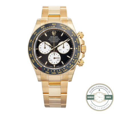 Rolex Daytona Le Mans 126528LN yellow gold replica – front view