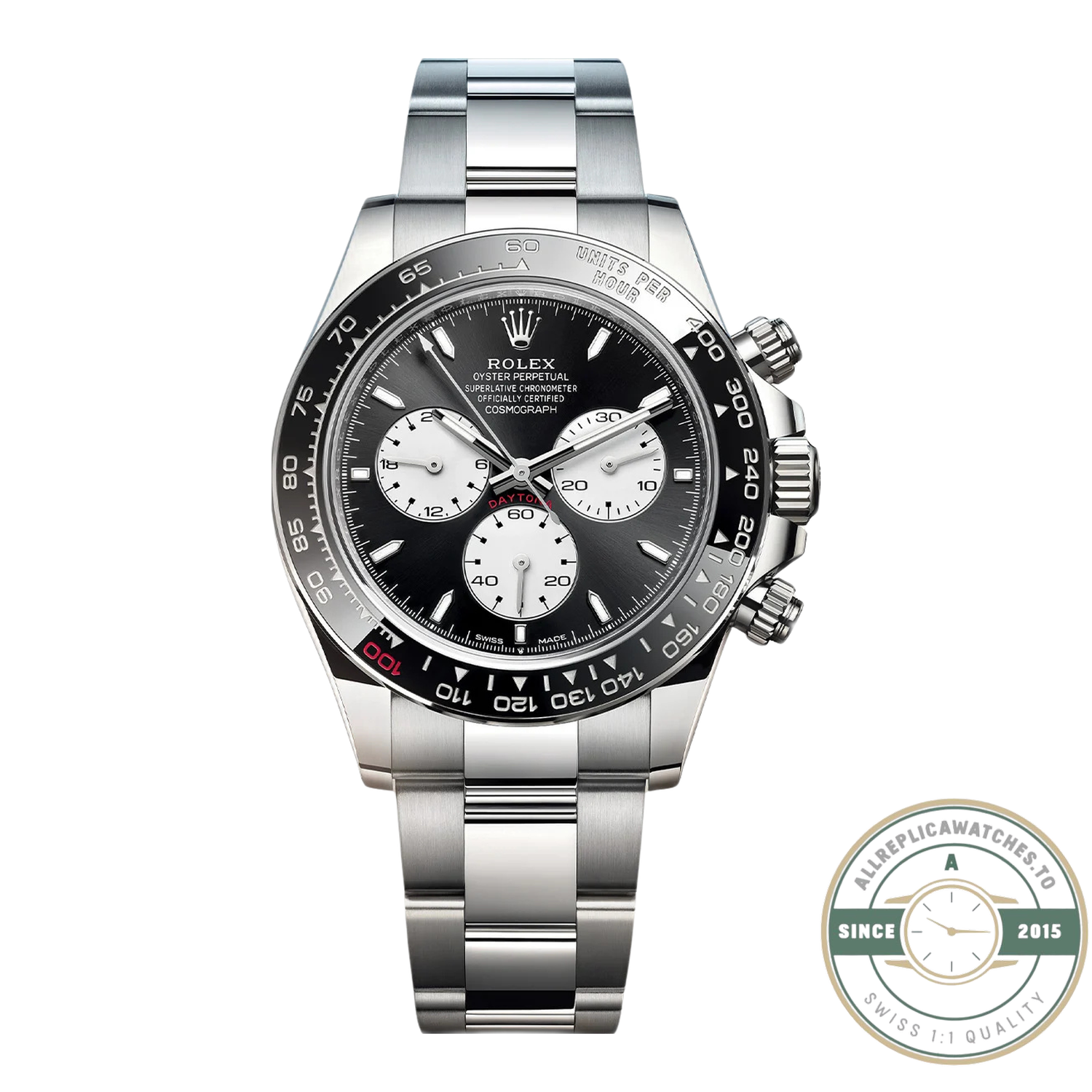 Rolex Daytona Le Mans 126529LN white gold replica – front view