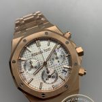 Replica Audemars Piguet Royal Oak Chronograph 41mm Rose Gold Silver Dial Ref.26240OR.OO.1320OR.03 - Thumbnail Image 3