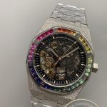 Replica Audemars Piguet Royal Oak Frosted Gold Rainbow Skeleton Ref.15412BC.YG.1224BC.03-B - Thumbnail Image 3