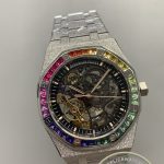 Replica Audemars Piguet Royal Oak Frosted Gold Rainbow Skeleton Ref.15412BC.YG.1224BC.03-B - Thumbnail Image 4