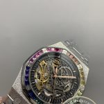 Replica Audemars Piguet Royal Oak Frosted Gold Rainbow Skeleton Ref.15412BC.YG.1224BC.03-B - Thumbnail Image 5