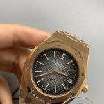 Replica Audemars Piguet Royal Oak Jumbo Extra-Thin 39mm Rose Gold Grey Dial Ref.16202OR.OO.1240OR.01 - Thumbnail Image 4