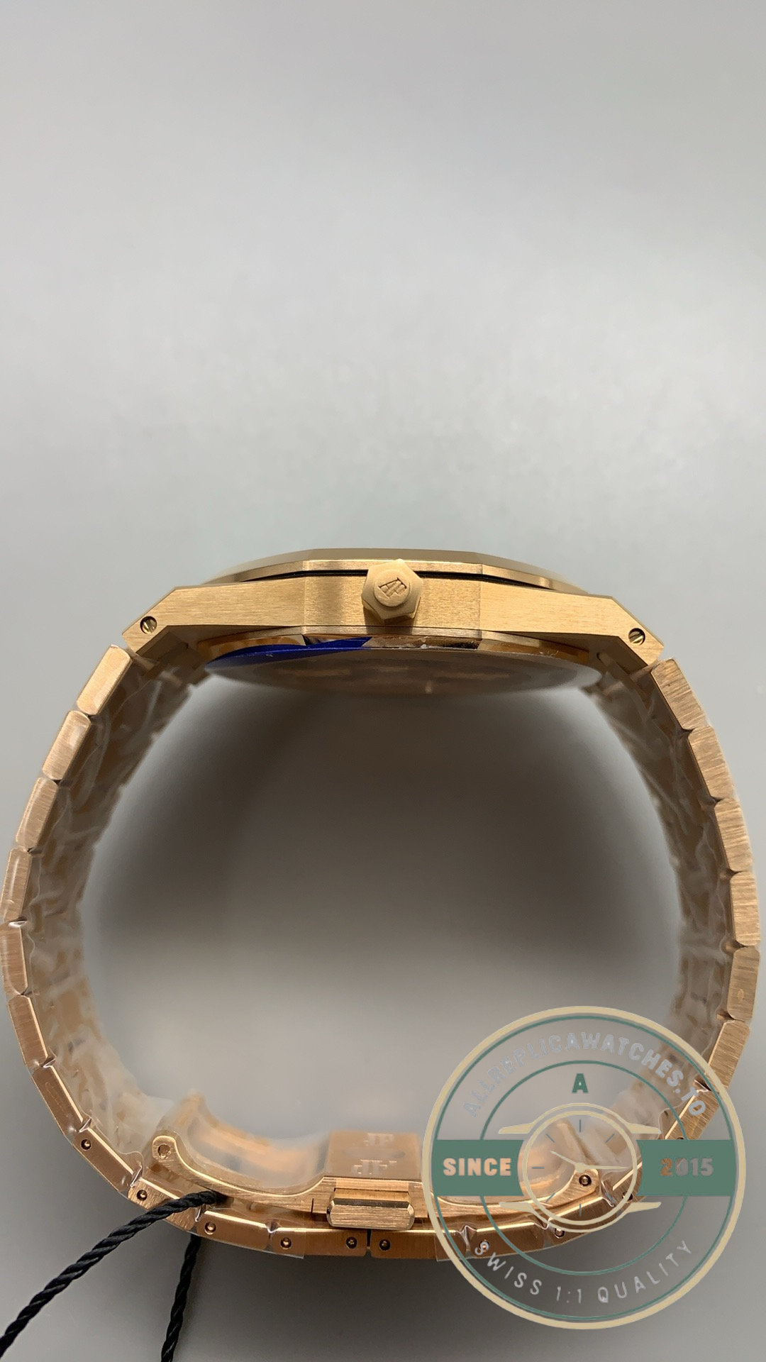 Replica Audemars Piguet Royal Oak Jumbo Extra-Thin 39mm Rose Gold Grey Dial Ref.16202OR.OO.1240OR.01 - Image 5