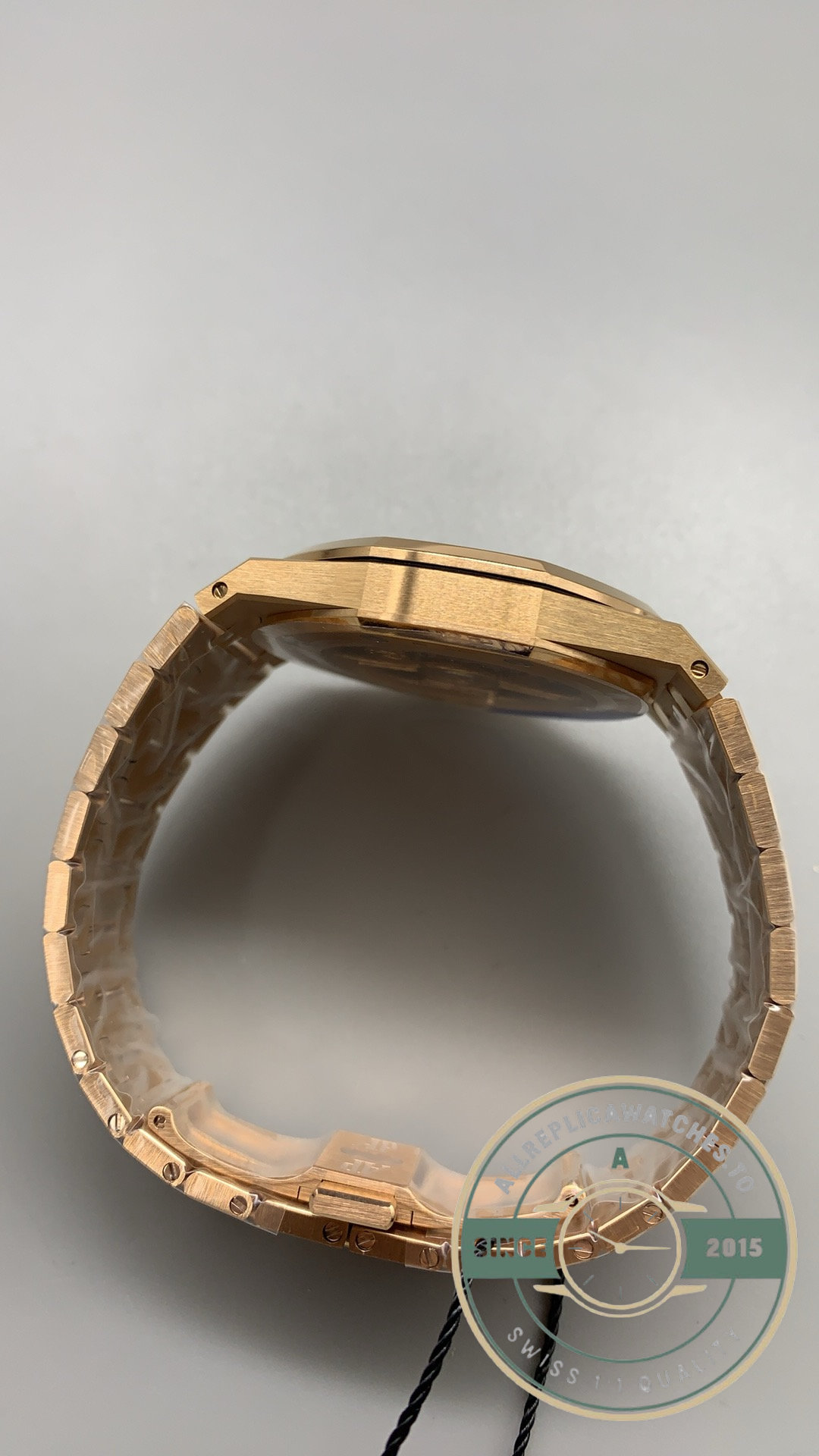 Replica Audemars Piguet Royal Oak Jumbo Extra-Thin 39mm Rose Gold Grey Dial Ref.16202OR.OO.1240OR.01 - Image 6