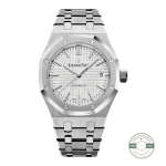 Audemars Piguet Royal Oak 37mm 15450ST replica, silver dial – front view