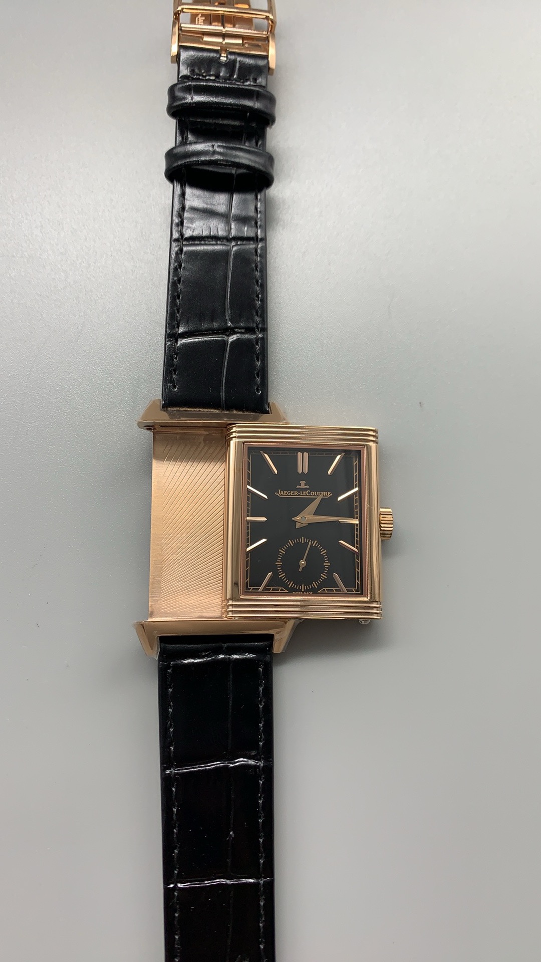 Replica Jaeger-LeCoultre Reverso Tribute Small Seconds Ref. Q713257J Rose Gold - Image 11