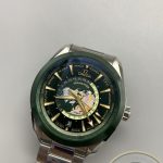 Clone Omega Aqua Terra Worldtimer central seconds hand sweeping over the home time indication