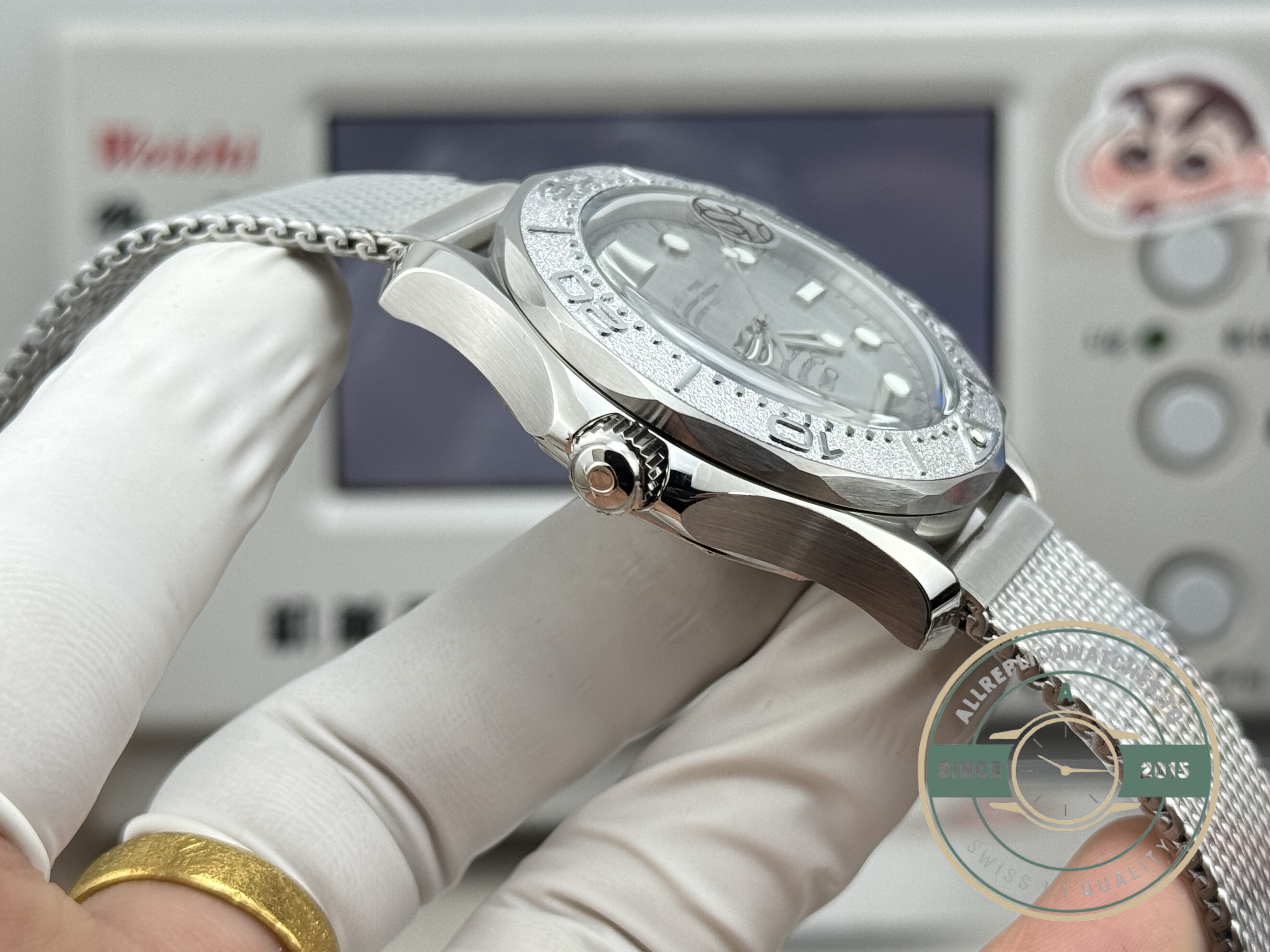 48 hours of reserve from the VS8800 in this clone Omega Seamaster Diver 300M 007 anniversary