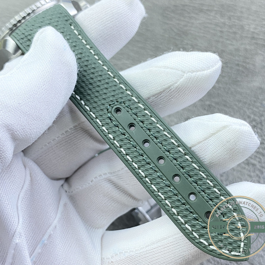 VS8900 clone movement fitted to the green-bezel Omega Seamaster Planet Ocean