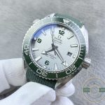 Automatic green-bezel Omega Planet Ocean 600M replica, VSF VS8900 beneath the dial