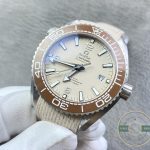 Dial colour does the separating here, beige Omega Seamaster Planet Ocean clone