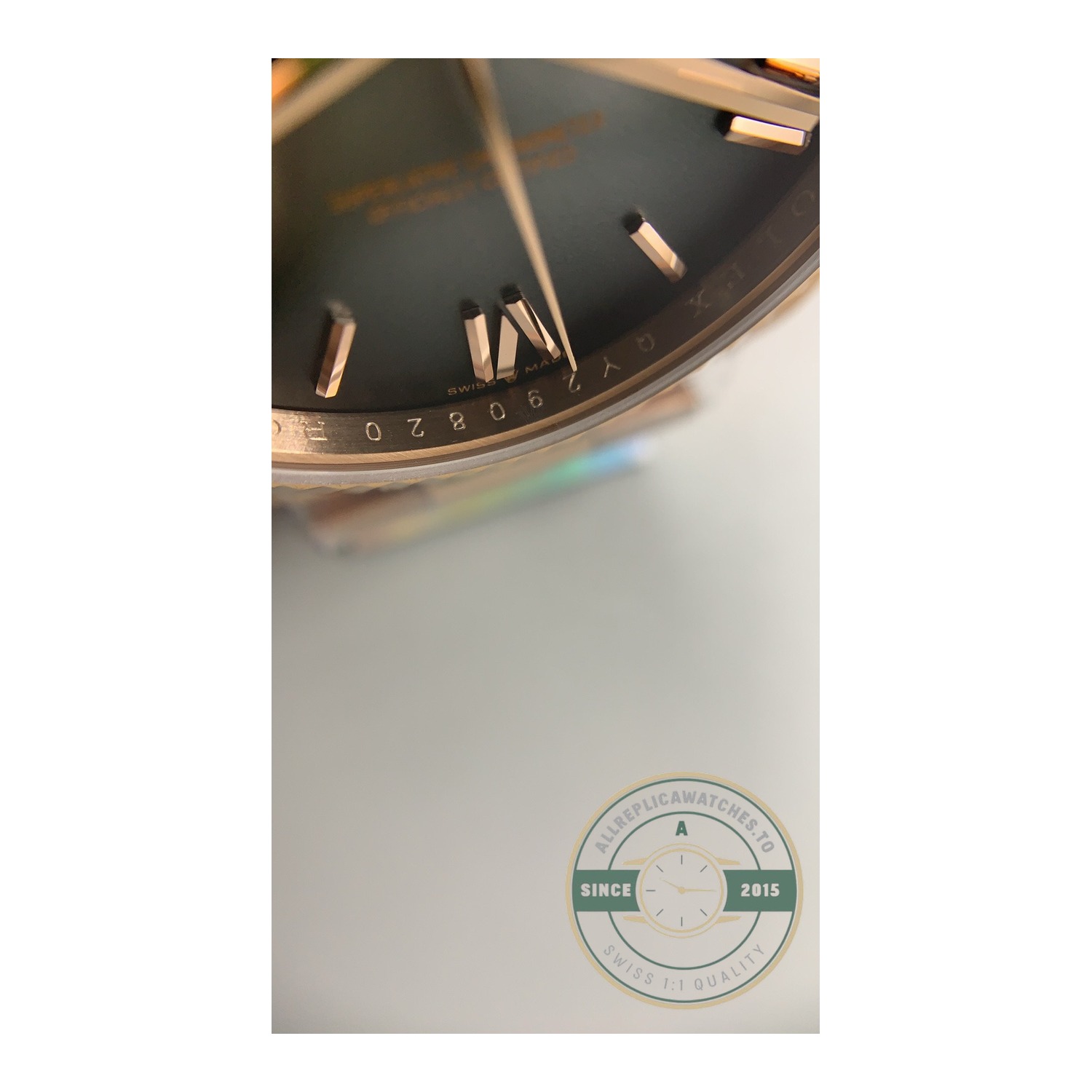 Replica Rolex Day-Date 40 Everose Gold with Slate Ombré Dial, Ref. 228235-0055 - Image 2