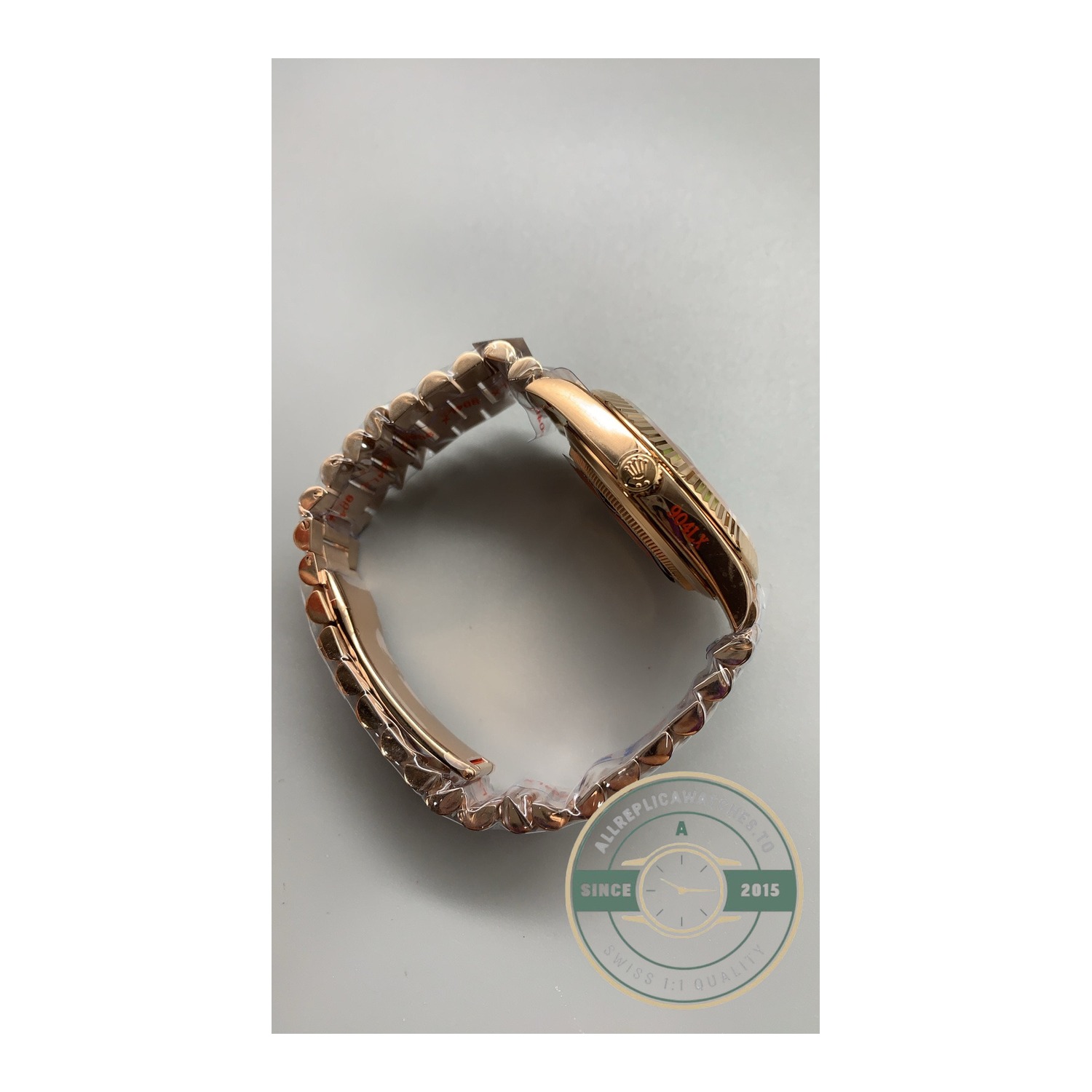 Replica Rolex Day-Date 40 Everose Gold with Slate Ombré Dial, Ref. 228235-0055 - Image 3
