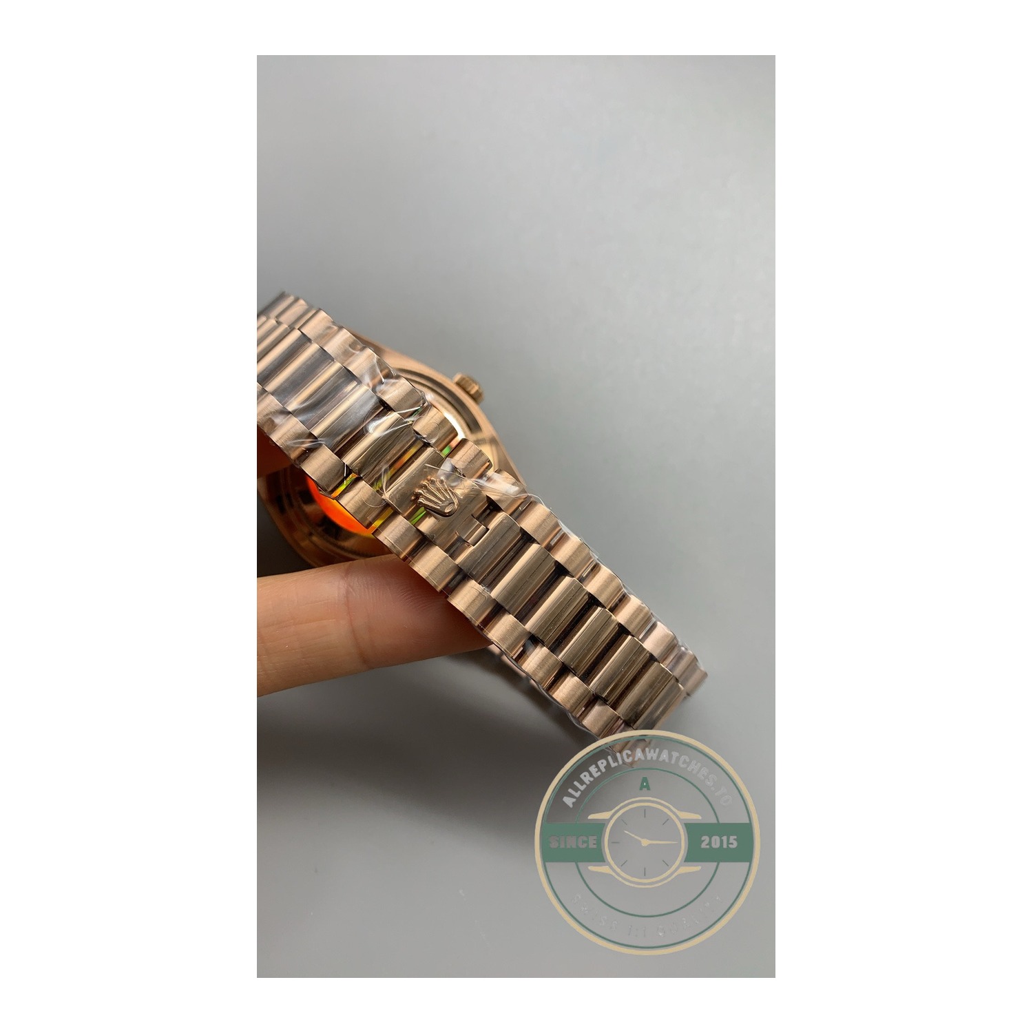 Replica Rolex Day-Date 40 Everose Gold with Slate Ombré Dial, Ref. 228235-0055 - Image 5