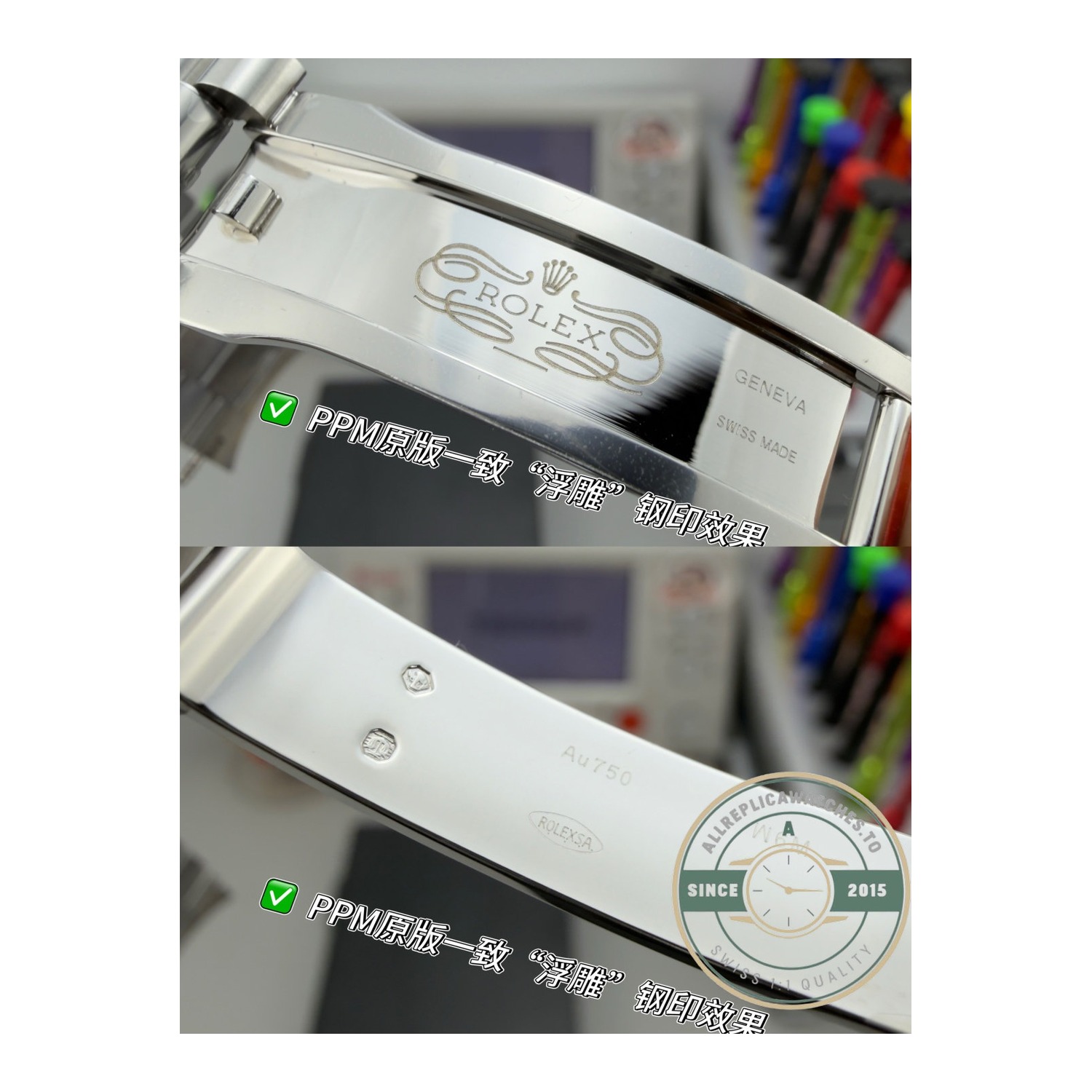 Replica Rolex Day-Date 40mm White Gold White Roman Dial Ref.228239-0046 - Image 4