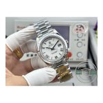 Replica Rolex Day-Date 40mm White Gold White Roman Dial Ref.228239-0046 - Thumbnail Image 6