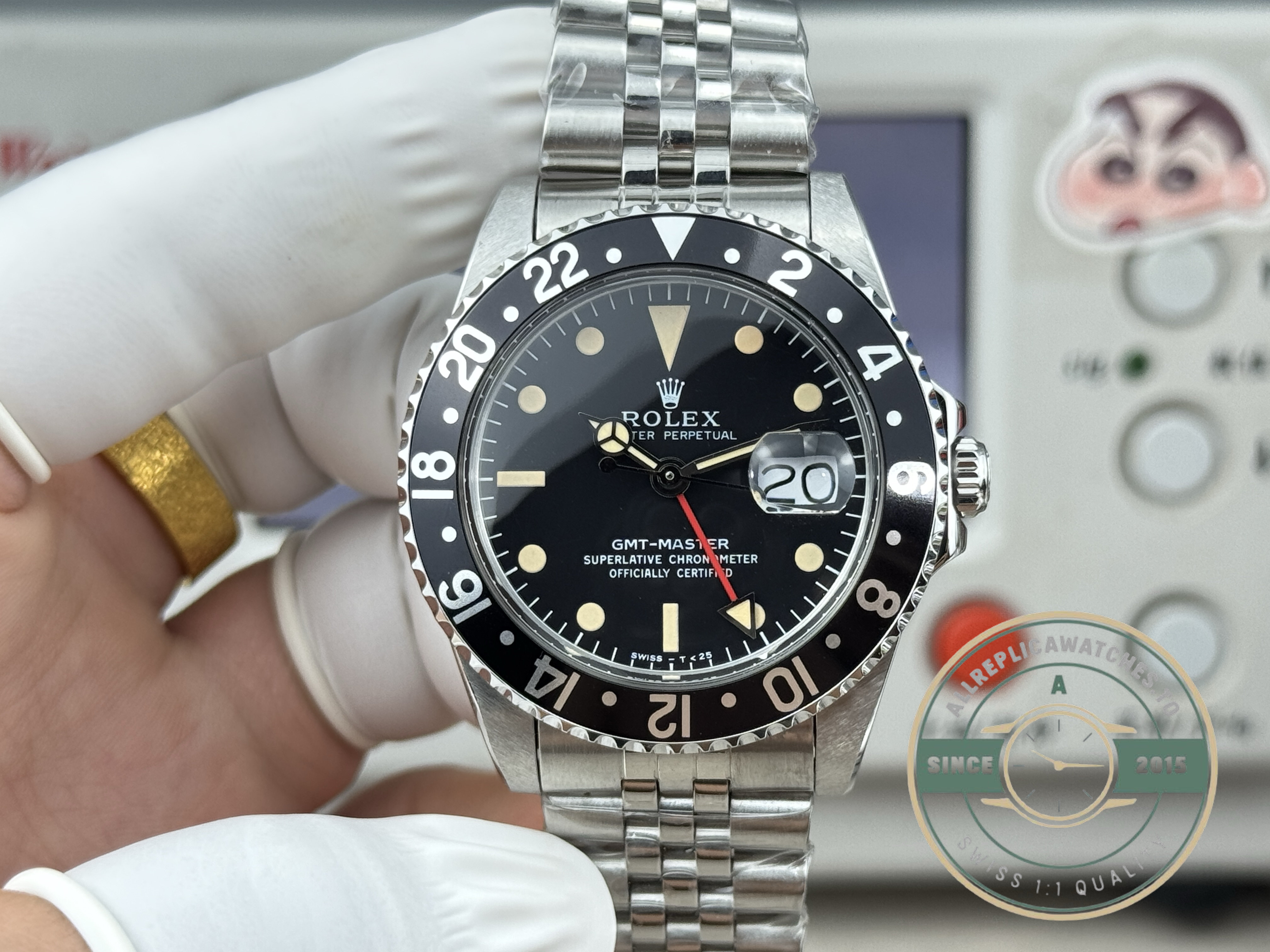 Rolex GMT-Master 16750 Black Bezel replica – photo 5