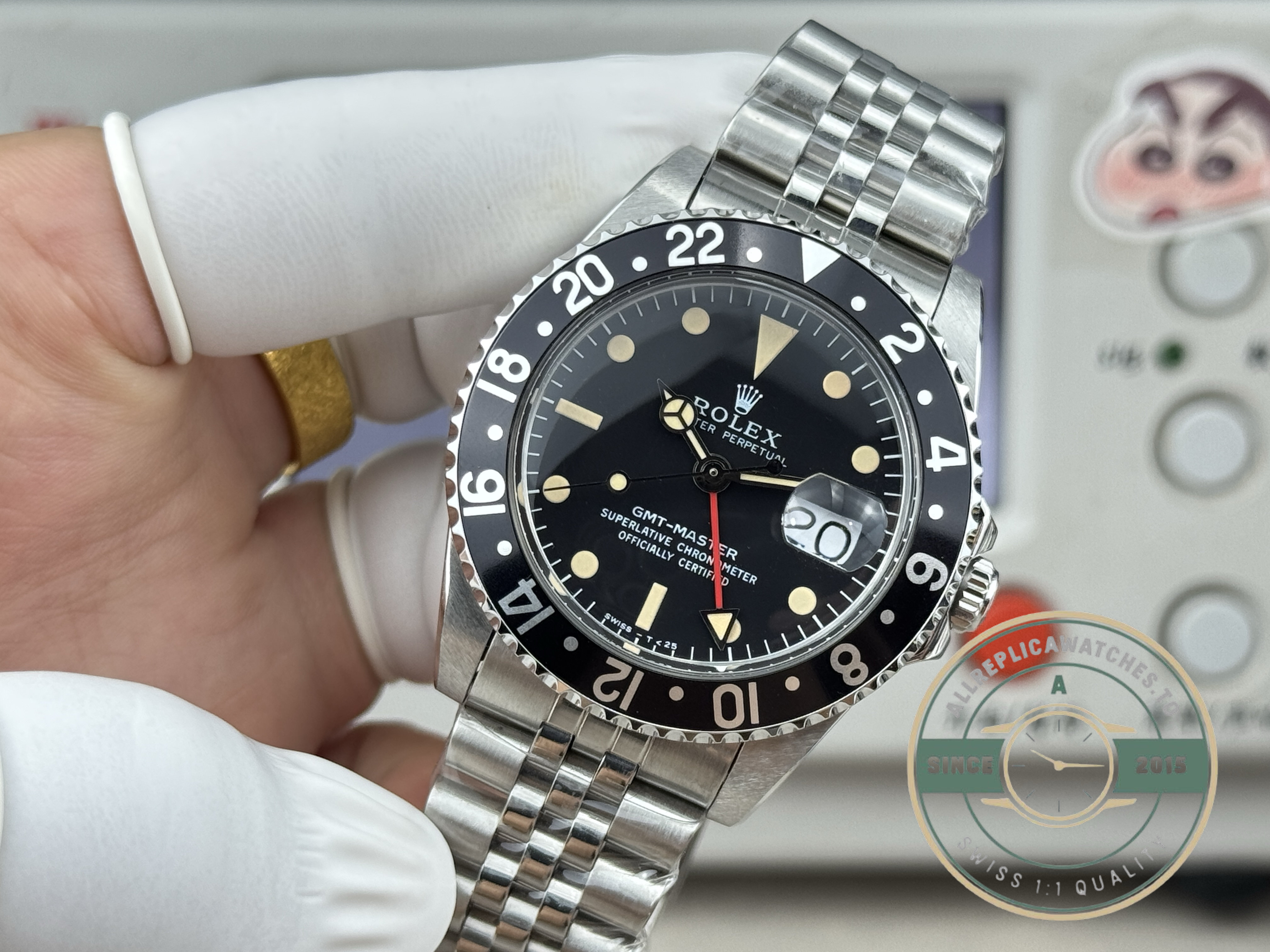 Rolex GMT-Master 16750 Black Bezel replica – photo 8