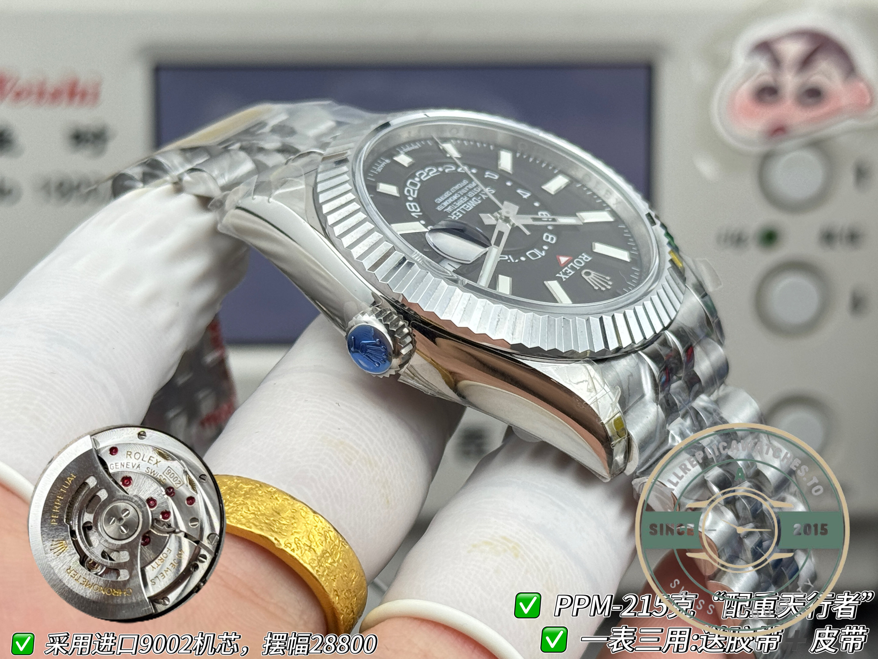 Rolex Sky-Dweller 336934 Black Dial Jubilee replica – photo 9