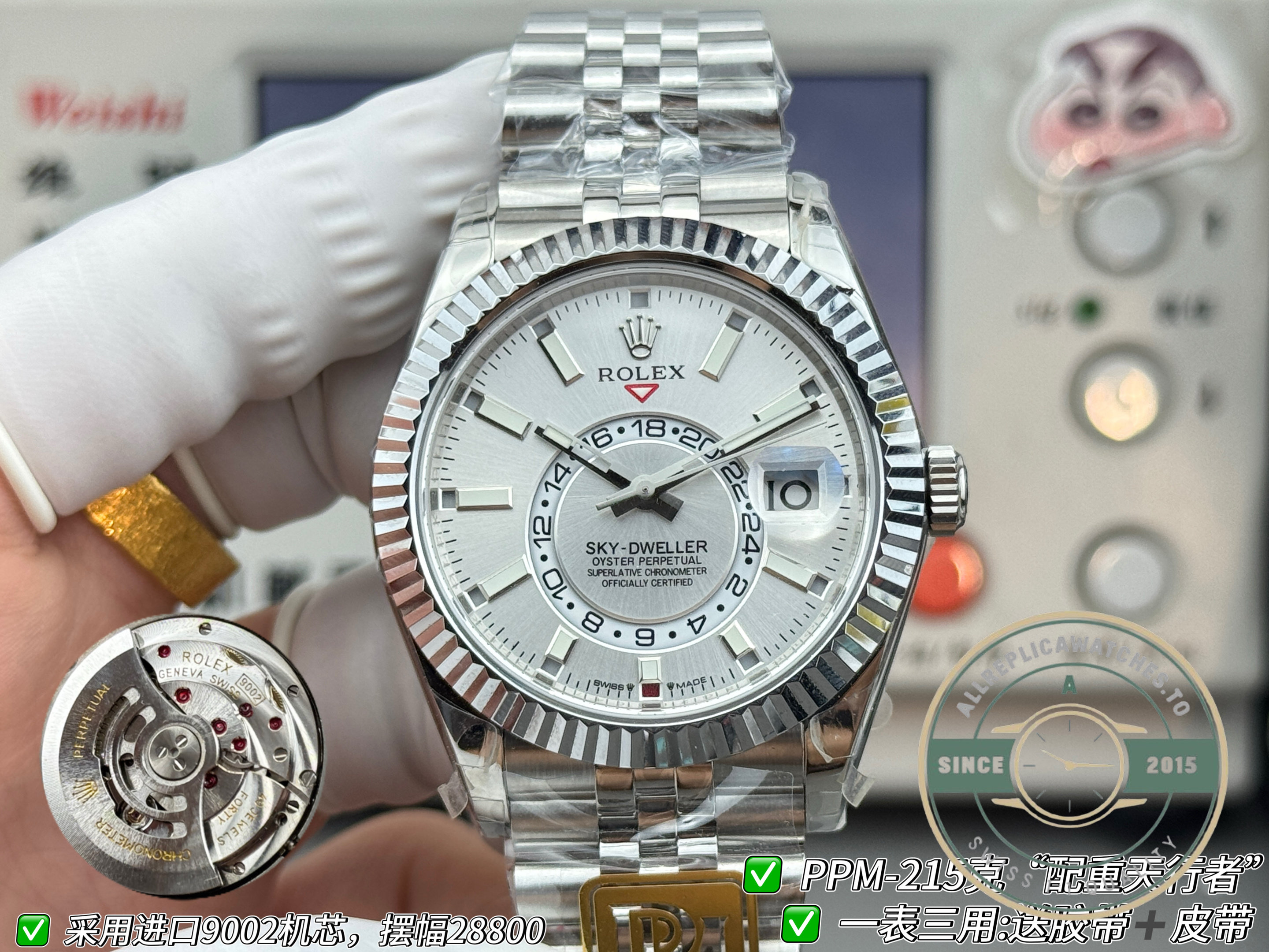 Rolex Sky-Dweller 336934 White Dial Jubilee replica – photo 4
