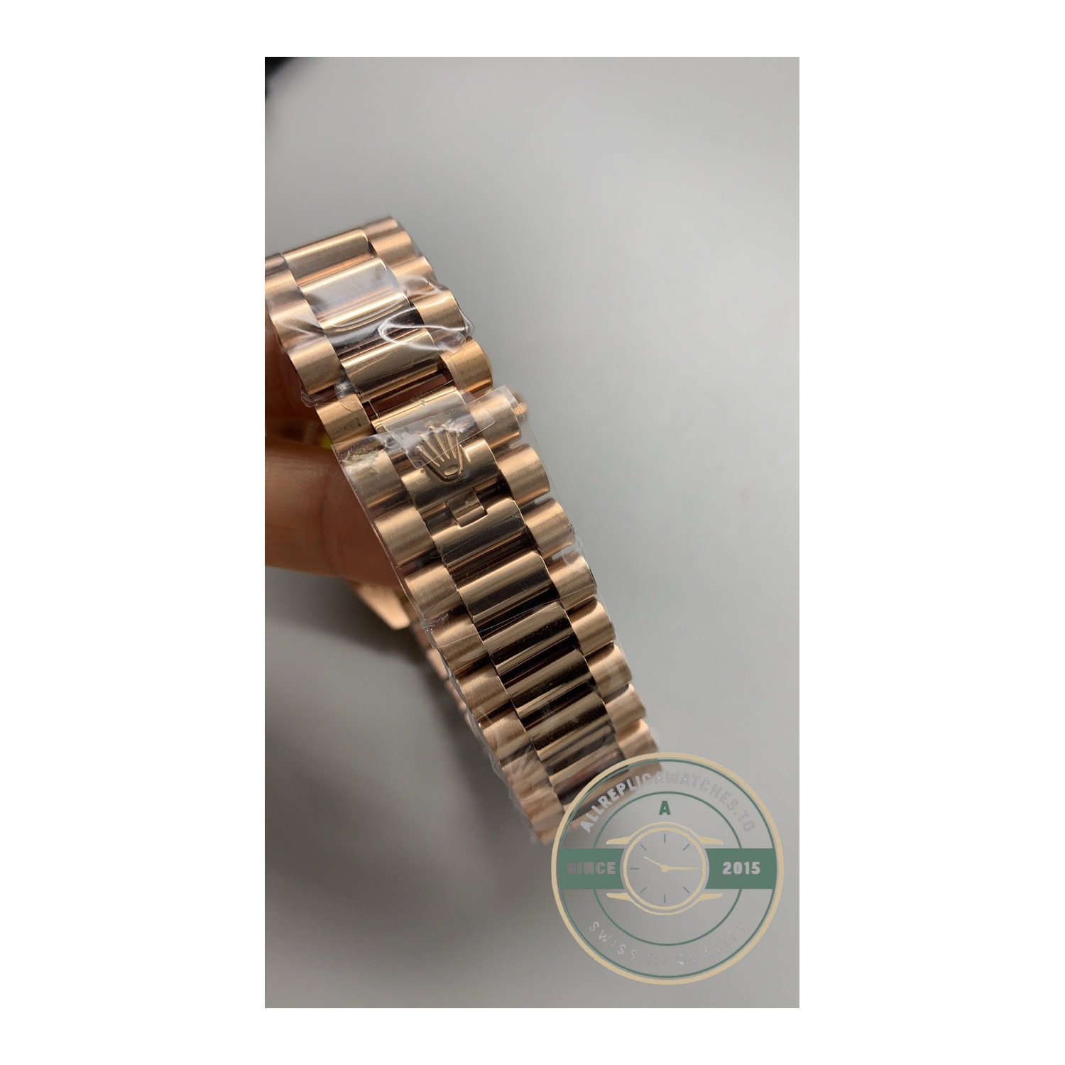 Rolex 228235-0025 Day-Date 40 Everose Olive Roman - Image 30