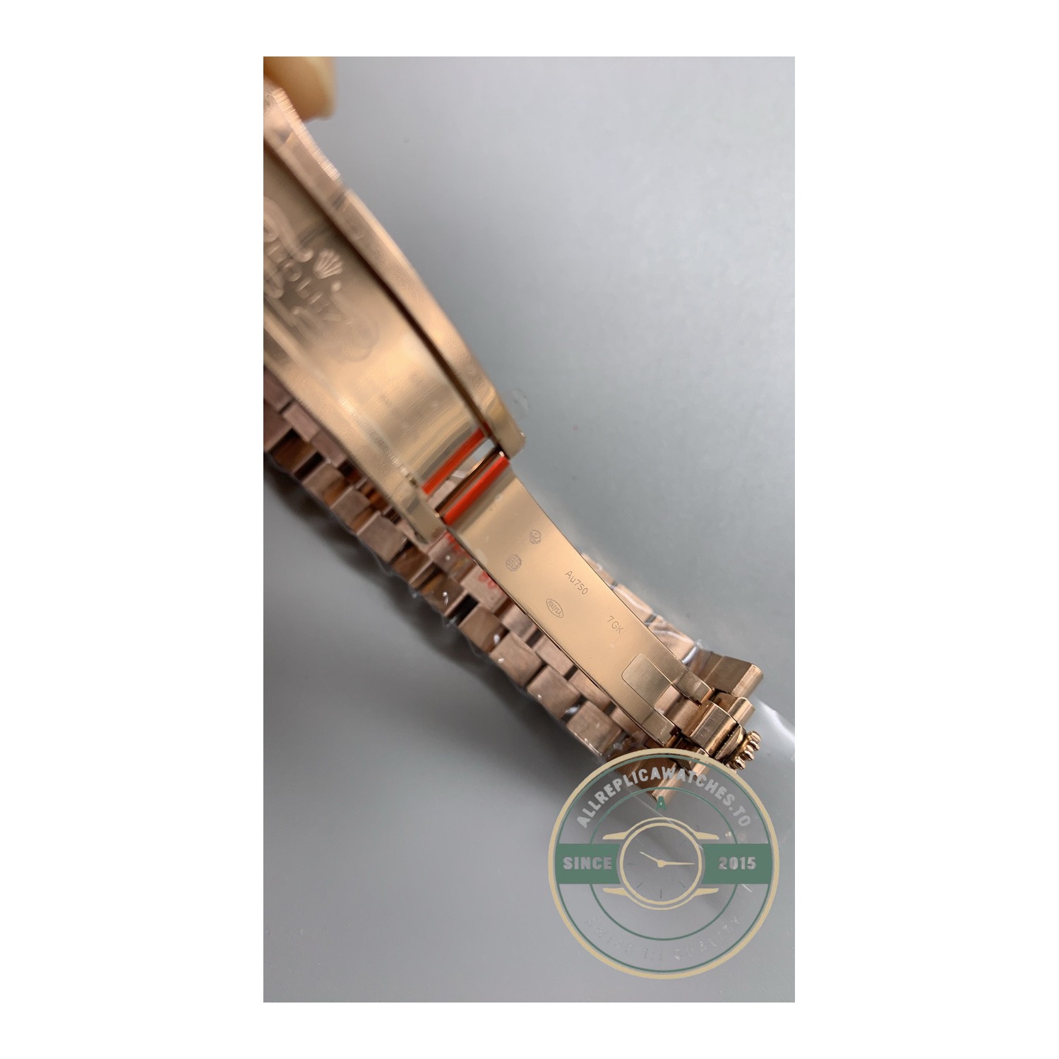 Rolex 228235-0025 Day-Date 40 Everose Olive Roman - Image 31