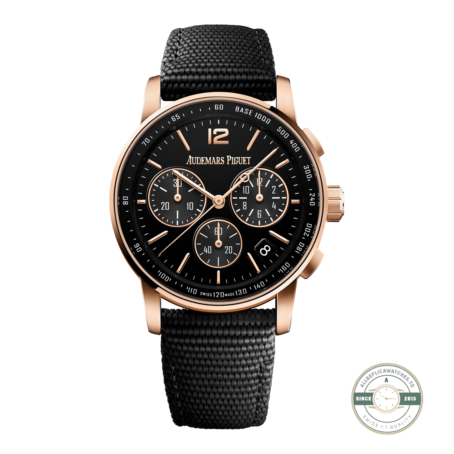 Audemars Piguet Code 11.59 Chronograph 26393OR super clone, black dial – front view