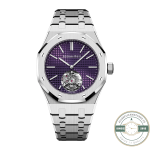 Super Clone Audemars Piguet Royal Oak Flying Tourbillon 37mm Steel Purple Dial Ref.26660ST.OO.1356ST.01 - Thumbnail Image 1
