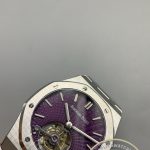 Super Clone Audemars Piguet Royal Oak Flying Tourbillon 37mm Steel Purple Dial Ref.26660ST.OO.1356ST.01 - Thumbnail Image 5